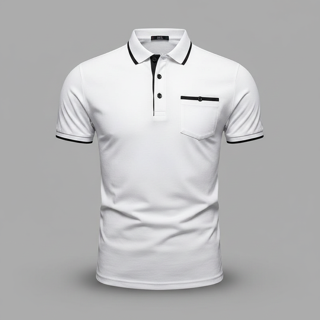 Elegant Long Sleeve Polo | Men's Polo Shirt Casual Wear