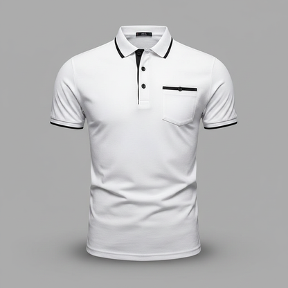 Elegant Long Sleeve Polo | Men's Polo Shirt Casual Wear