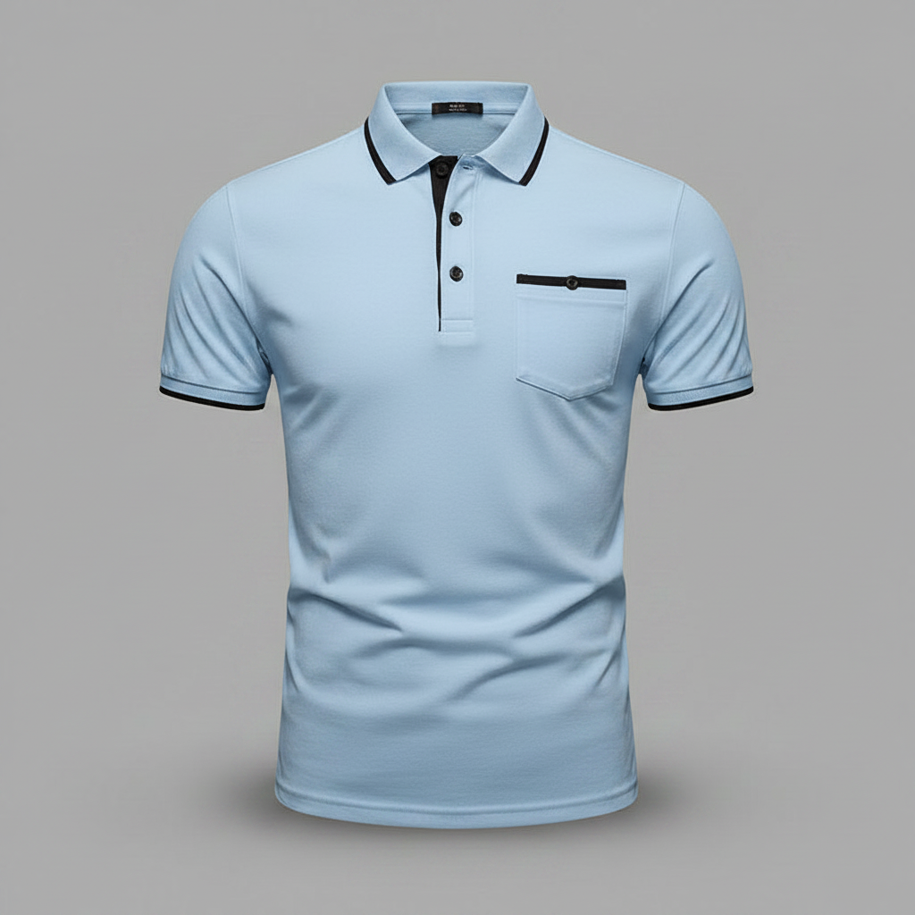 Elegant Long Sleeve Polo | Men's Polo Shirt Casual Wear