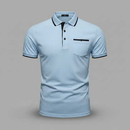 Elegant Long Sleeve Polo | Men's Polo Shirt Casual Wear