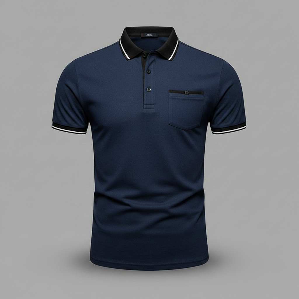 Elegant Long Sleeve Polo | Men's Polo Shirt Casual Wear