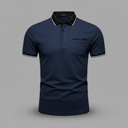 Elegant Long Sleeve Polo | Men's Polo Shirt Casual Wear