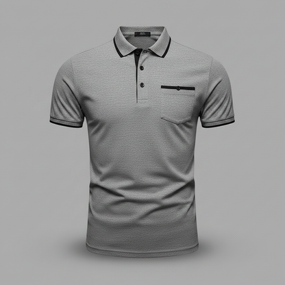 Elegant Long Sleeve Polo | Men's Polo Shirt Casual Wear