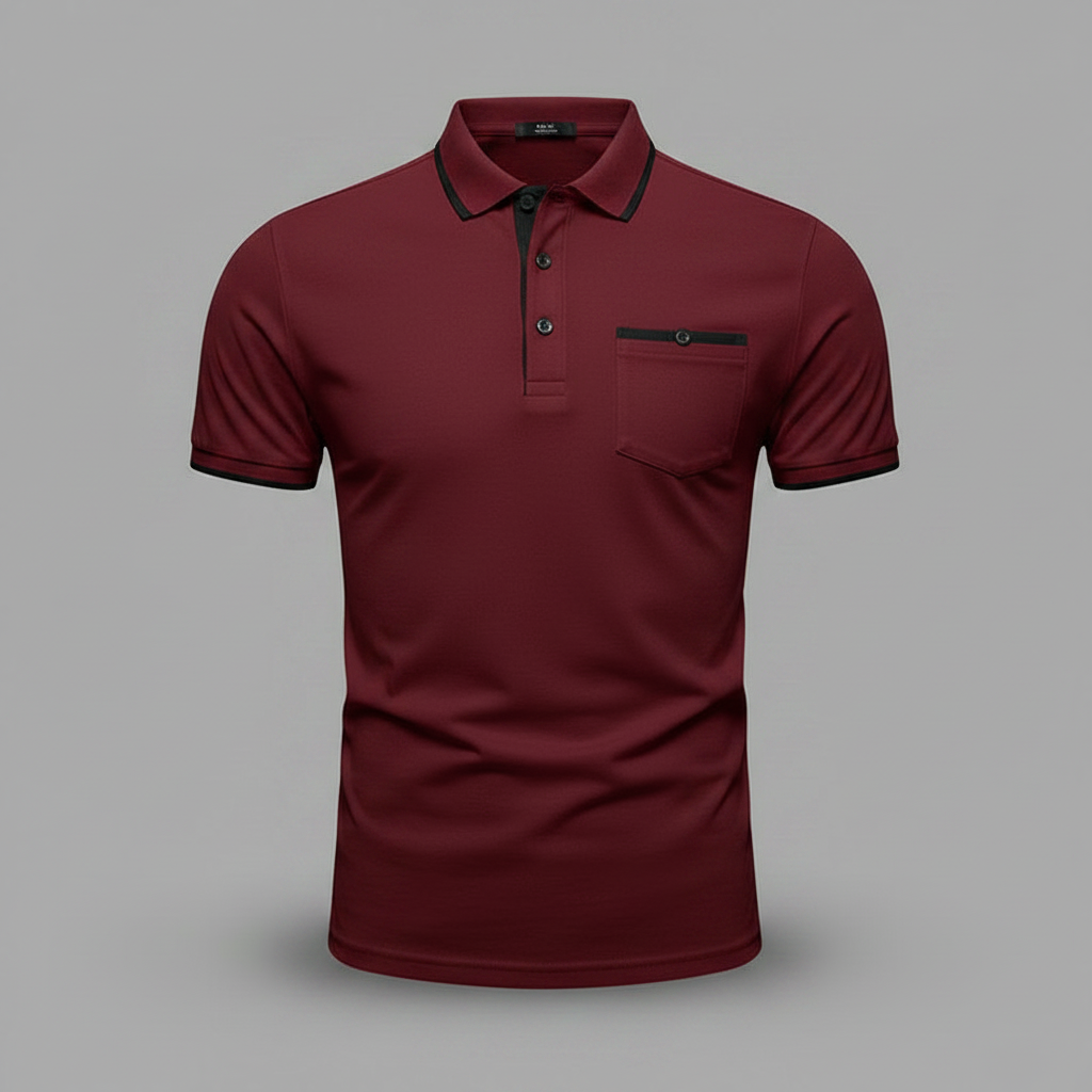 Elegant Long Sleeve Polo | Men's Polo Shirt Casual Wear