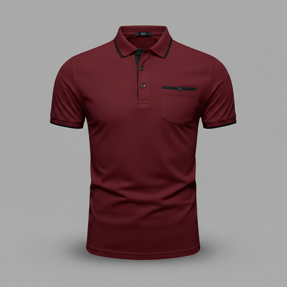 Elegant Long Sleeve Polo | Men's Polo Shirt Casual Wear