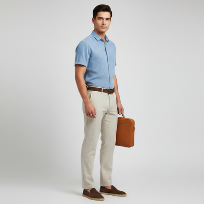 Men's Casual Summer Shirt | Elegant Loose Fit Blouse