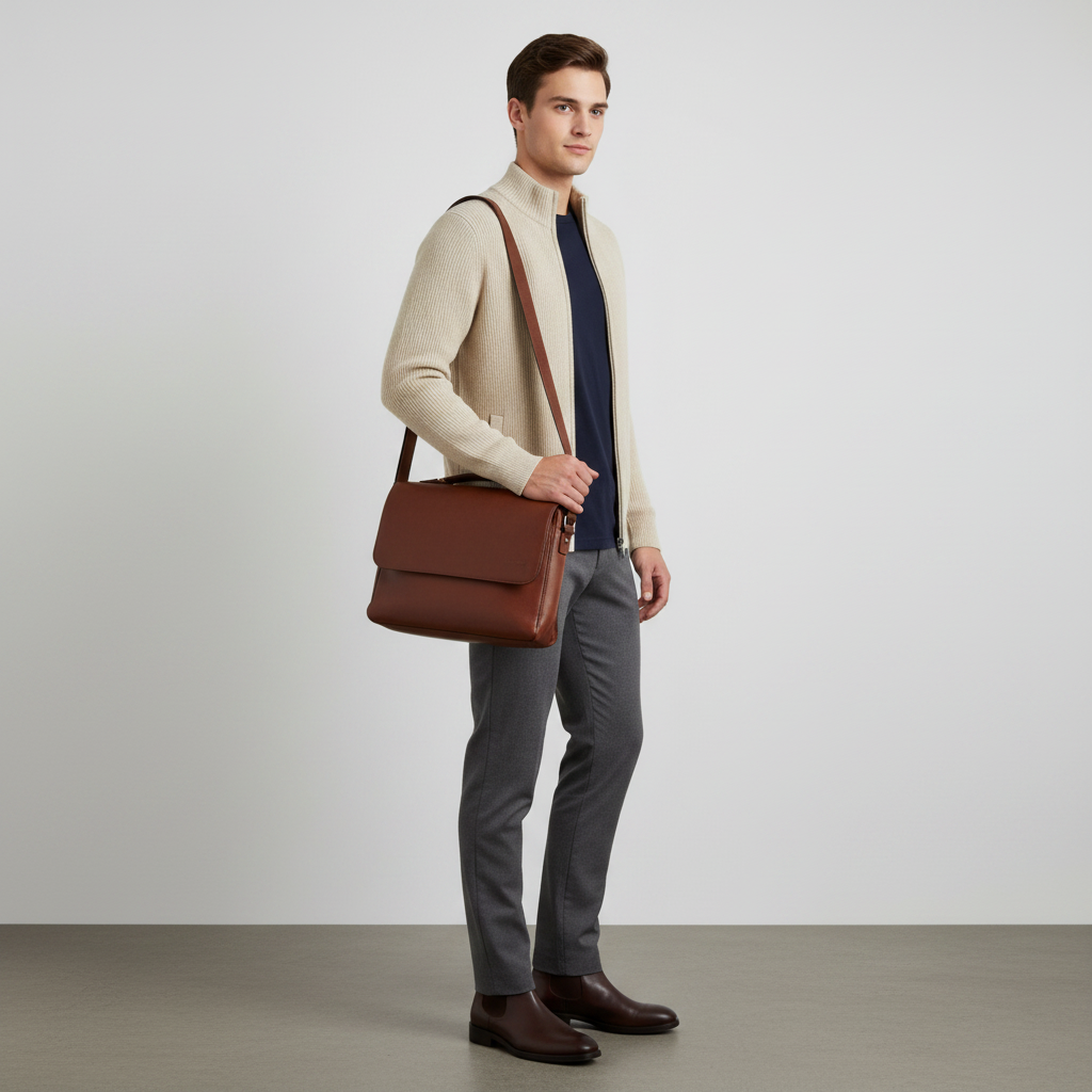 Men's Slim Fit Zip Up Cardigan | Ribbed Knit Style