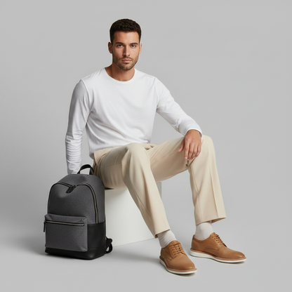Men's Straight Fit Pleated Trousers | Formal Pants