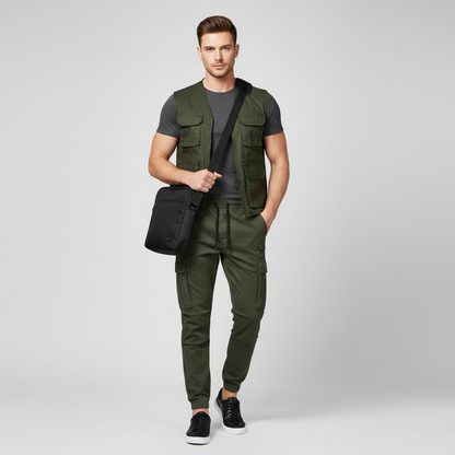 Men's Tactical Cargo Pants | Durable Black Cargo Trousers
