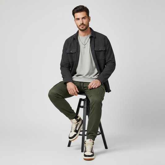 Men's Tactical Cargo Pants | Durable Black Cargo Trousers