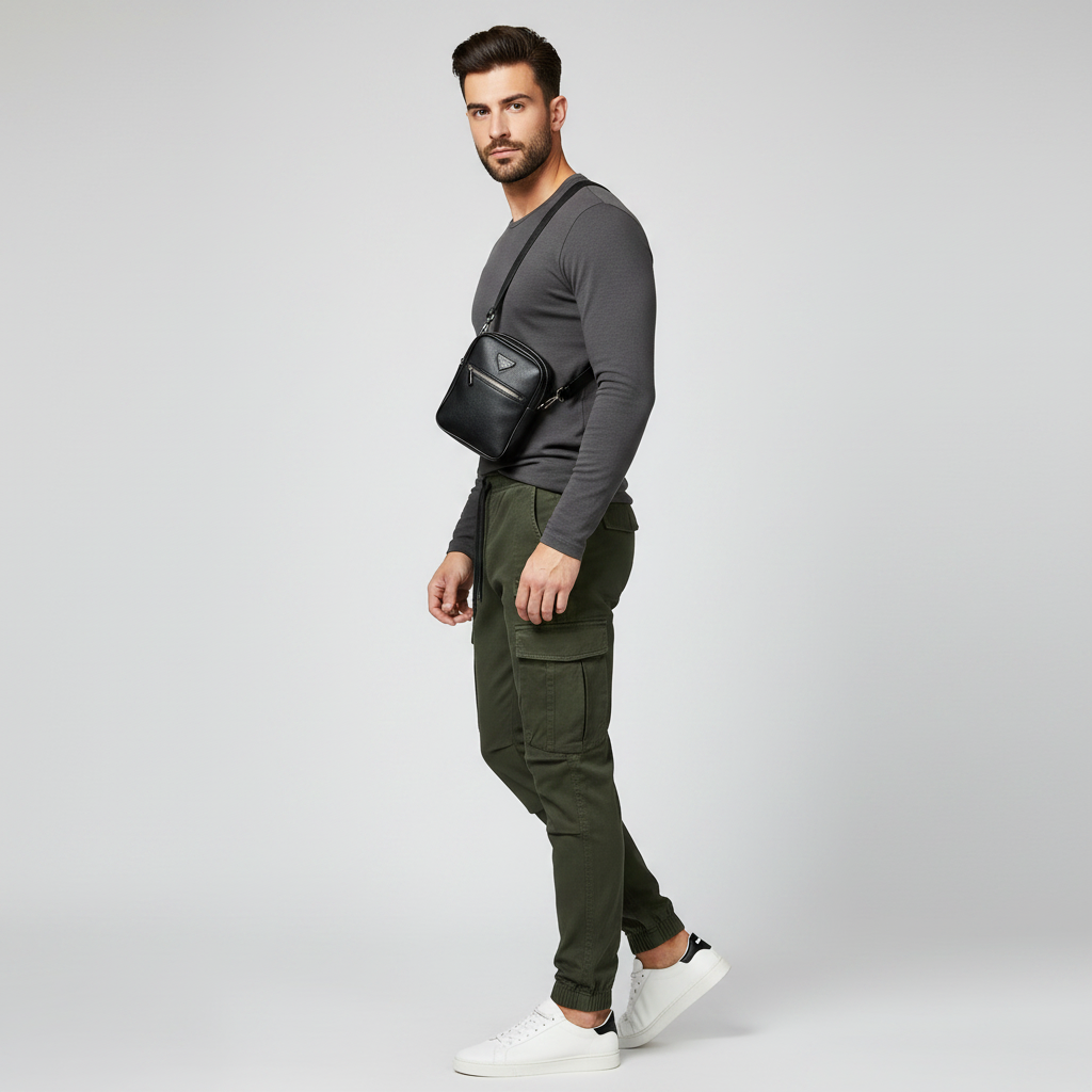 Men's Tactical Cargo Pants | Durable Black Cargo Trousers
