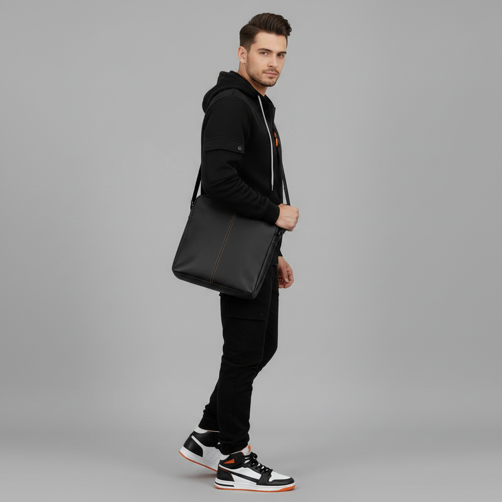 Men's Utility Hoodie | Zip-Up Sweatshirt with Drawstring Hood