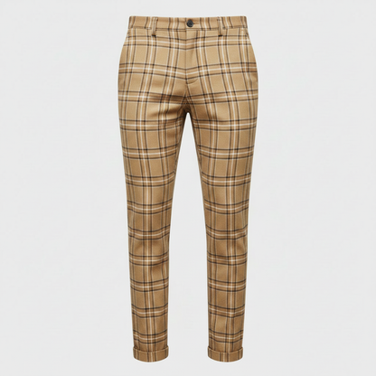 Sasha Checked Chino Pants | Men's Casual Pants