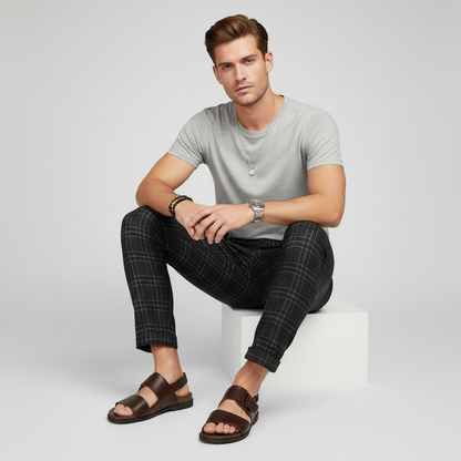 Sasha Checked Chino Pants | Men's Casual Pants